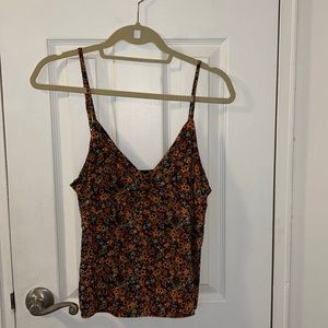 Sonoma Goods for Life Floral Cropped Tank Top with Adjustable Straps